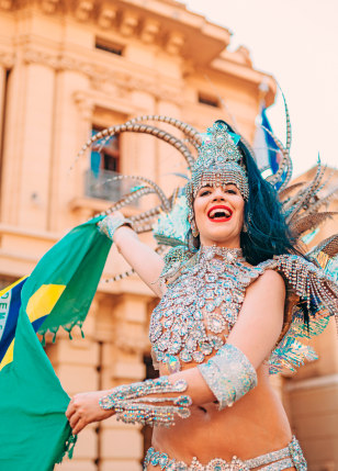Ballerina al Carnevale di Rio de Janeiro
