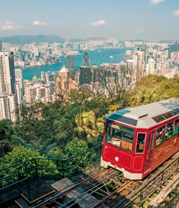 Vista di Hong Kong dalla collina Victoria Peak