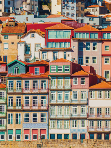 Case colorate tipiche, Porto