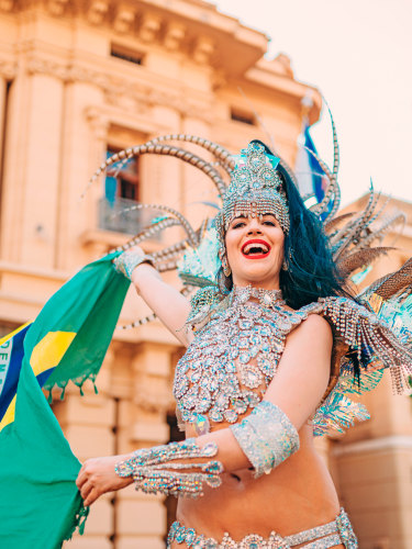 Ballerina al Carnevale di Rio de Janeiro