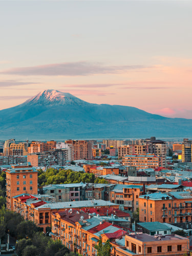 Vista panoramica di Yerevan