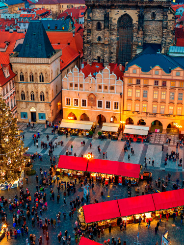 Mercatini di Natale nella Piazza della Città Vecchia di Praga