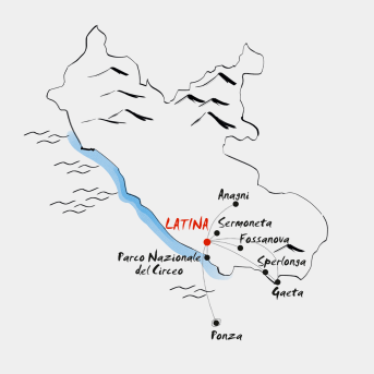 Mappa Terra Latina Ponza