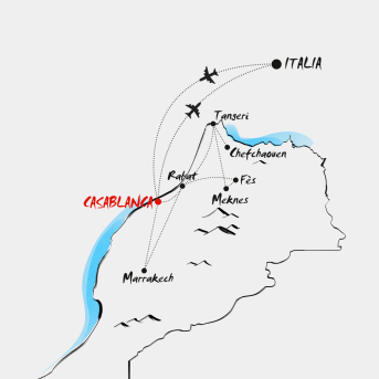 Mappa Città imperiali e Medina del Nord