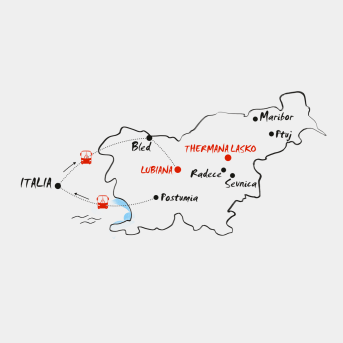 Mappa Vacanza termale Slovenia