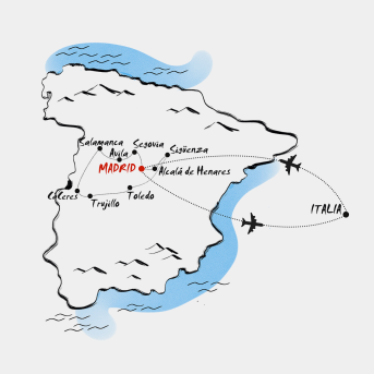 Mappa cuore della Spagna