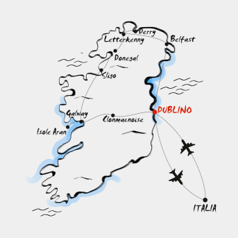 Mappa Irlanda Nord Isole Aran