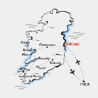 Mappa Irlanda del Sud