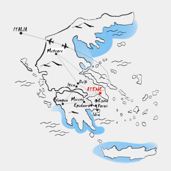 Mappa grecia classica Saroniche