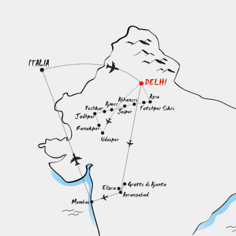 Mappa Rajasthan, Bombay e il mito di Ajanta ed Ellora
