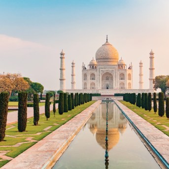 Taj Mahal all'alba, Agra