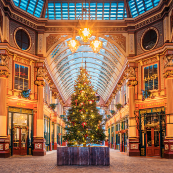 Albero di Natale a Leadenhall Market, Londra