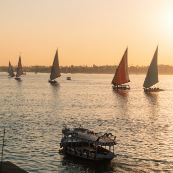 Feluche sul fiume Nilo