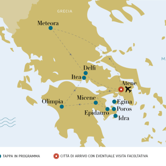 Grecia classica e Isole Saroniche - mappa desk
