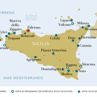 Gran tour della Sicilia - mappa mobile