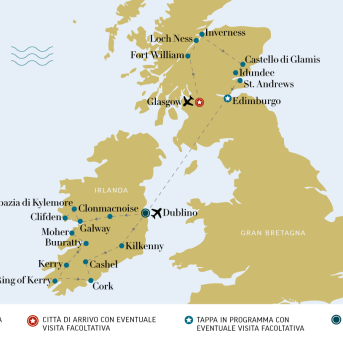 Scozia e Irlanda - mappa desk
