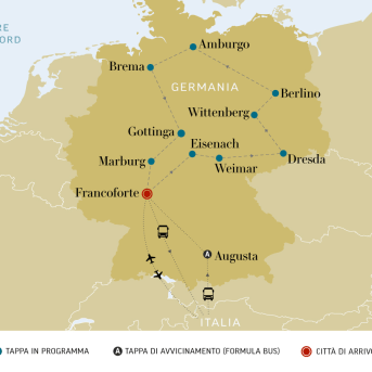 Gran tour della Germania - mappa desk