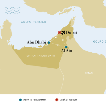 Dubai e Abu Dhabi - mappa desk