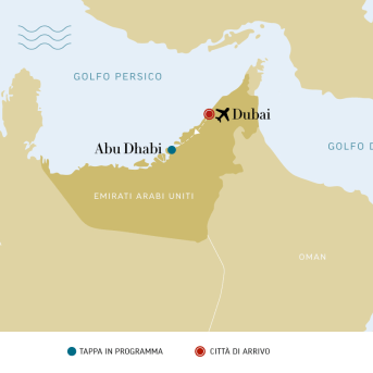Luci di Dubai - mappa mobile