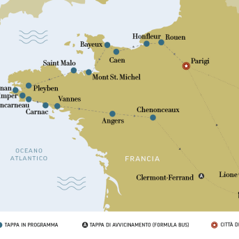 Normandia e Bretagna - mappa desk