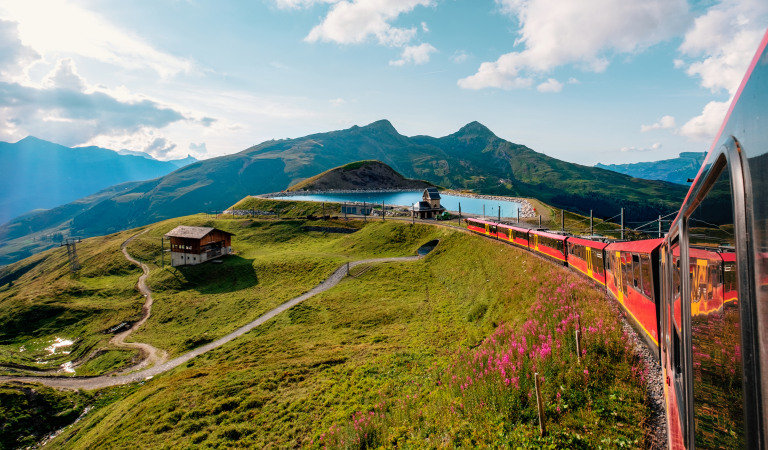 Trenino a cremagliera fino a Jungfraujoch