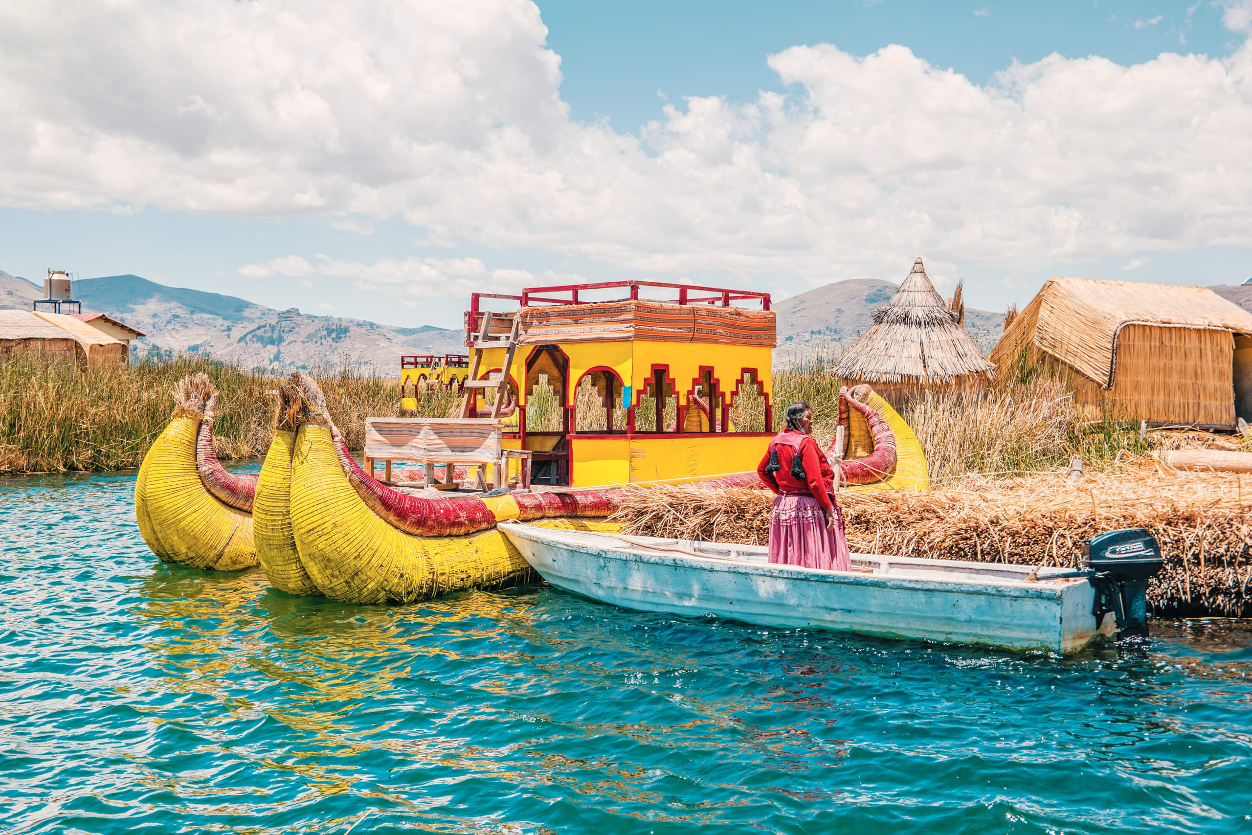 villaggi galleggianti sul Lago Titicaca
