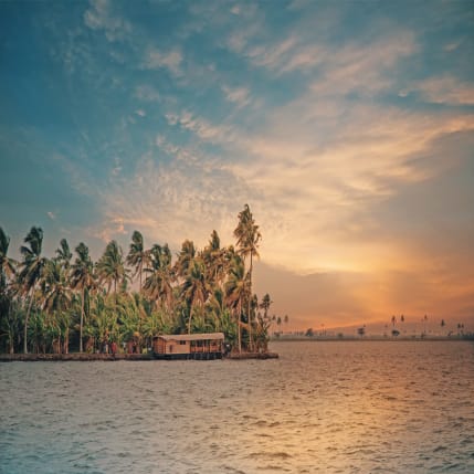 Lago di Vembanad, India