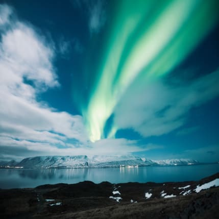 Aurora Boreale Akureyri Islanda