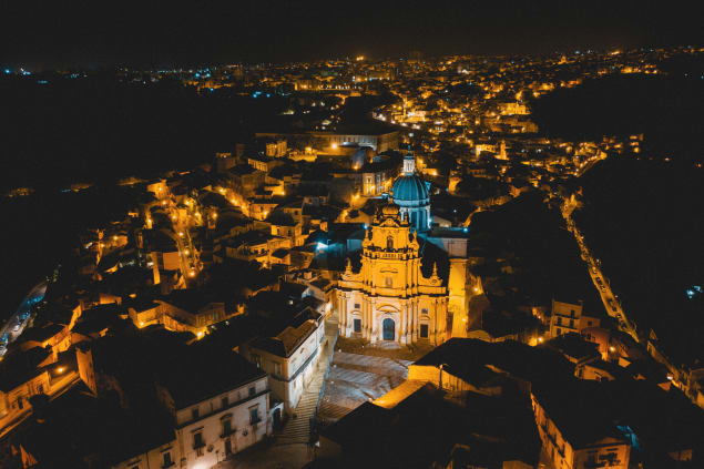 Ragusa by night
