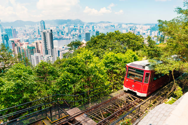 Tram Victoria Peak, Hong Kong
