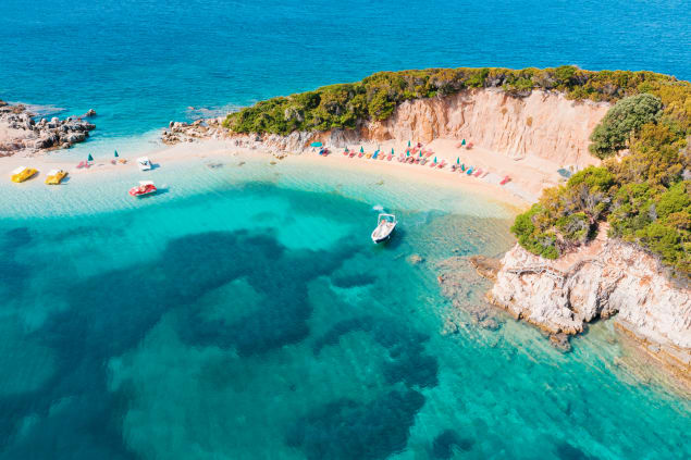 Spiaggia a Ksamil