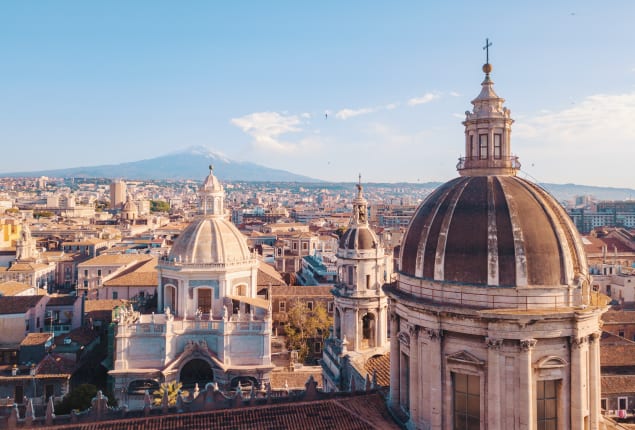 Vista panoramica di Catania