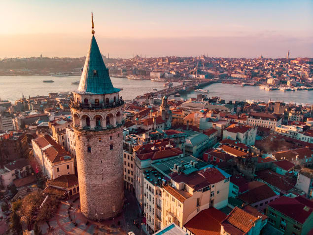 Veduta aerea di Istanbul