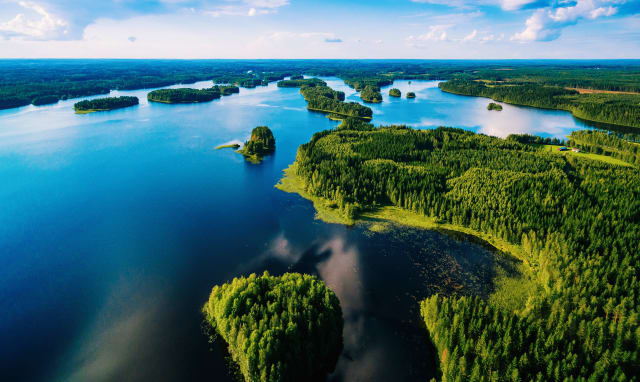 Lago Saimaa Finlandia
